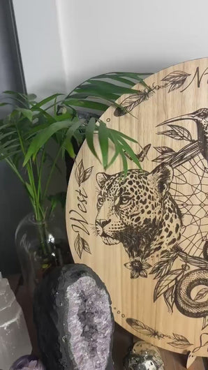 Shamanic animal 4 directions board | Serpent | jaguar | hummingbird | Eagle condor- locally designed and made